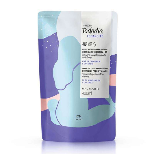 Repuesto crema nocturna corporal té de manzanilla y lavanda