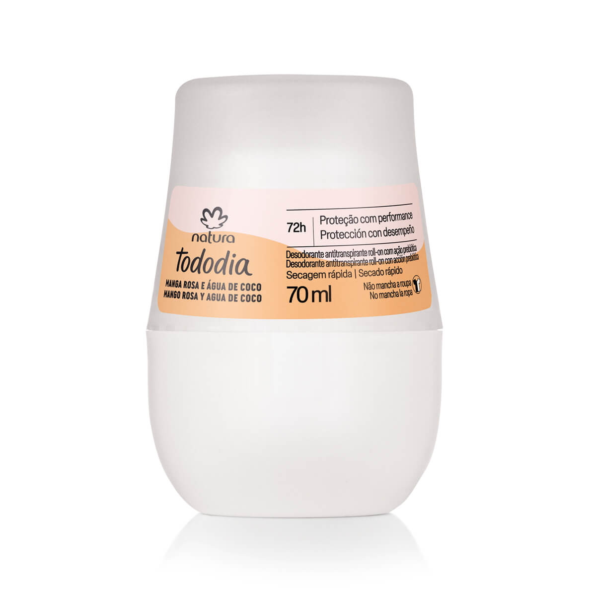 Tododia Desodorante Antitranspirante roll-on Mango Rosa y Agua de Coco