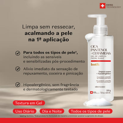 Gel de limpieza facial cica pantenol + Ceramidas