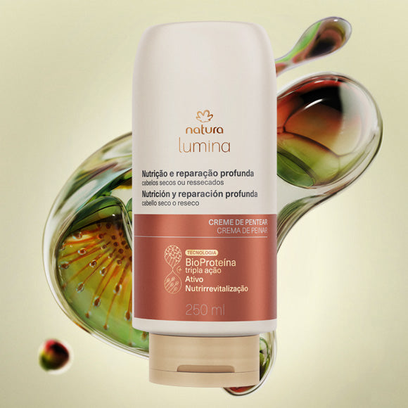 Natura Crema de Peinar Selladora de Cutículas | Hidratación Intensa para Cabellos Secos o Resecos