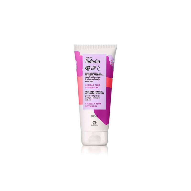 Natura Crema nutritiva corporal ciruela y flor de vainilla