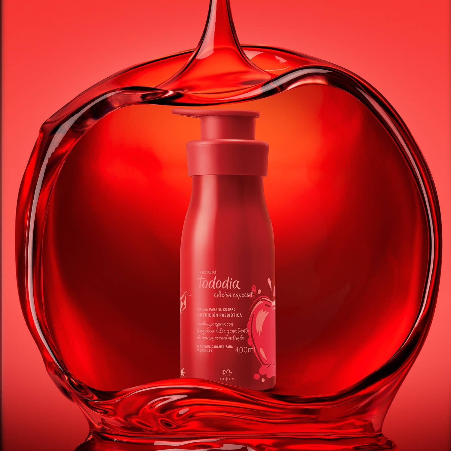 Natura Crema Nutritiva para el Cuerpo Tododia Manzana Caramelizada y Vainilla