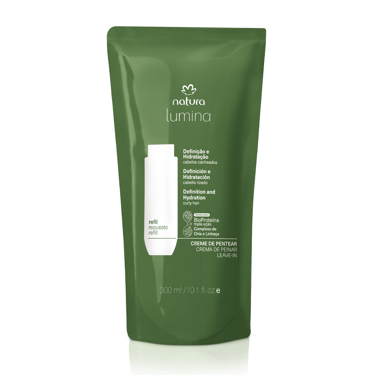 Natura crema para peinar Lumina Repuesto Crema para peinar cabello rizado brillo intenso