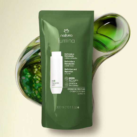 Natura crema para peinar Lumina Repuesto Crema para peinar cabello rizado brillo intenso