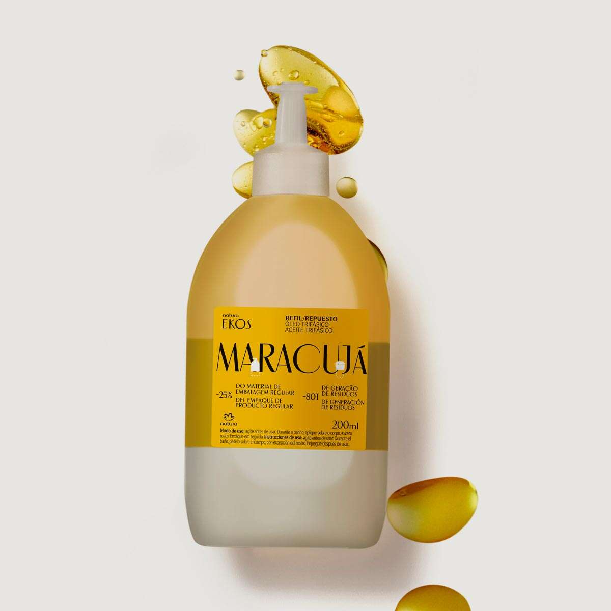 Natura Ekos Repuesto Aceite Trifásico Corporal Maracuyá