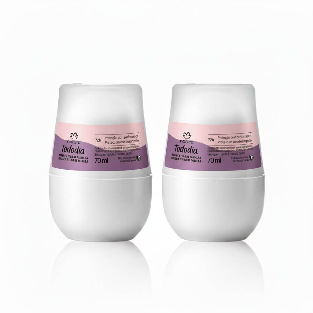 Natura Kit Doble Proteccion Desodorante Ciruela y Flor de Vainilla