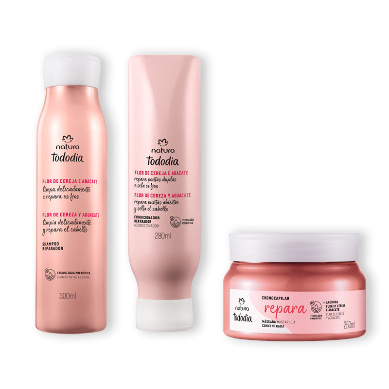 Natura Kit Reparacion Semanal Flor de Cereza y Aguacate