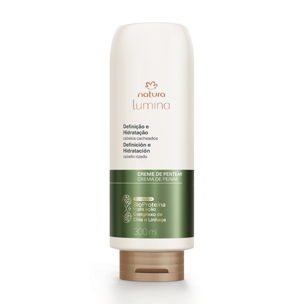 Natura Lumina Crema para Peinar Brillo Antifrizz Cabello Rizado