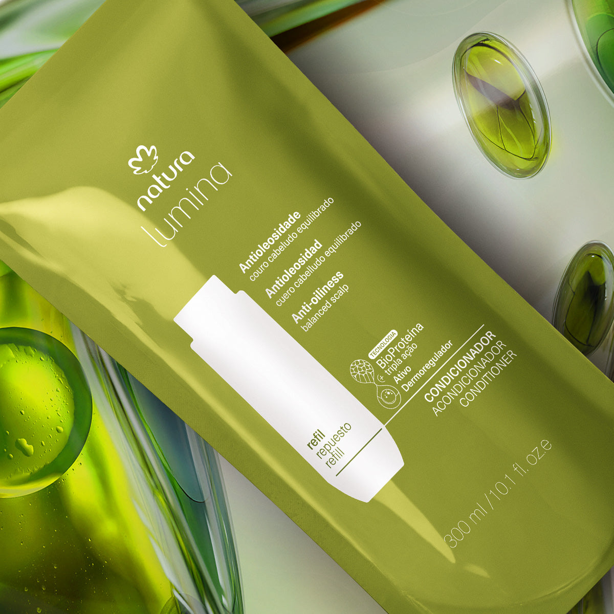 Natura Lumina Repuesto Acondicionador Suave para Cabello Graso