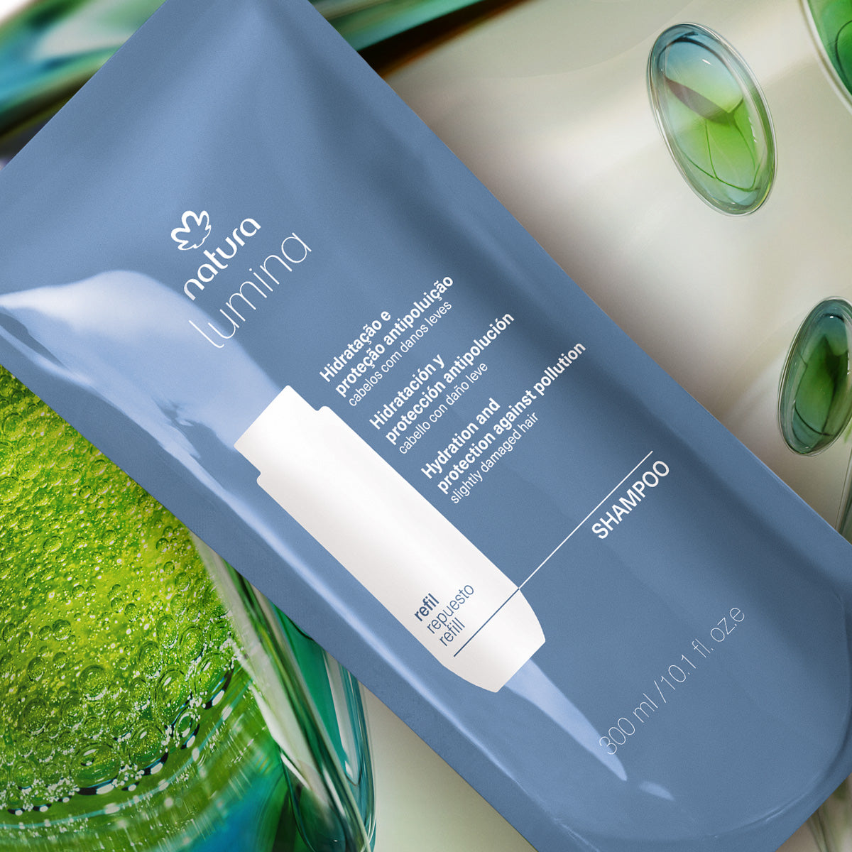 Natura Lumina Repuesto Shampoo Purificante Cabello liso