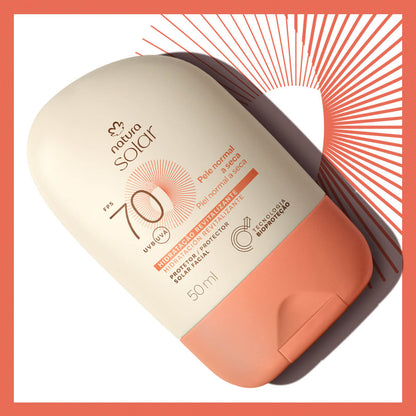 Natura Protector Solar Facial Piel Normal a Seca FPS 70 Natura Solar