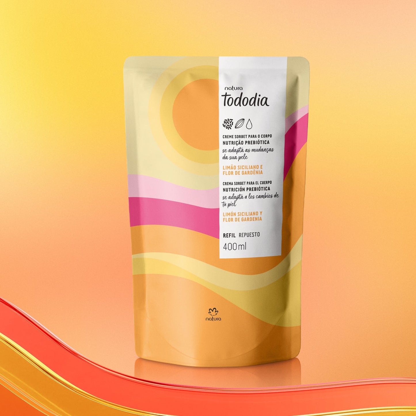 Natura Repuesto Crema Corporal Limón Siciliano y Flor de Gardenia