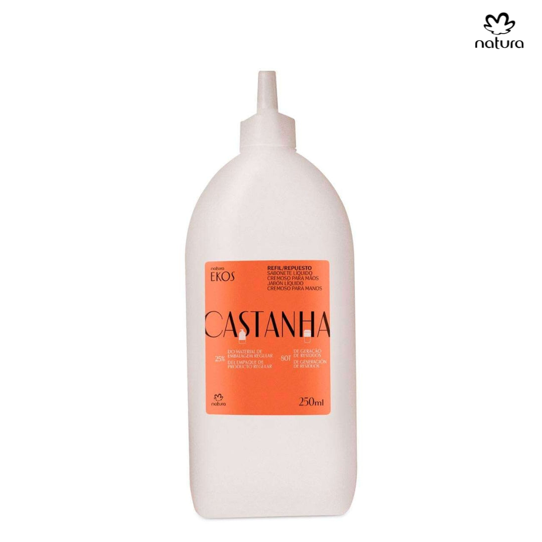 Natura Repuesto jabón líquido para manos castaña