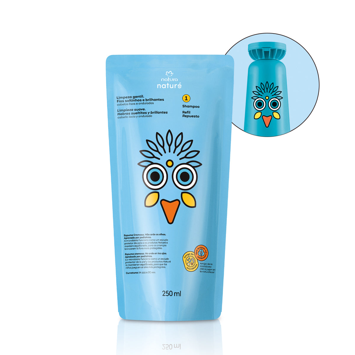 Natura Repuesto Shampo Niños cabello lacio y ondulado