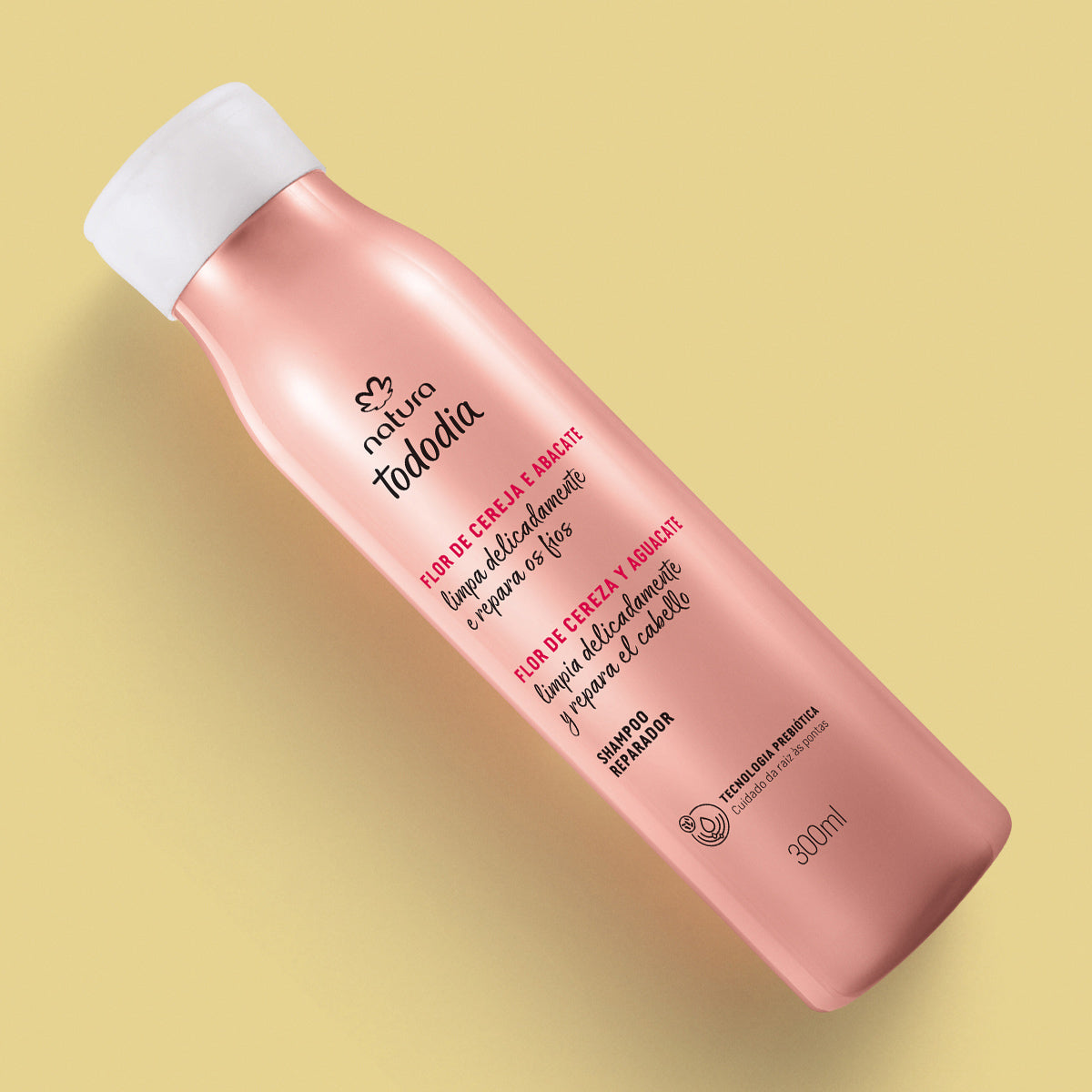 Natura Shampoo reparador flor de cereza y aguacate