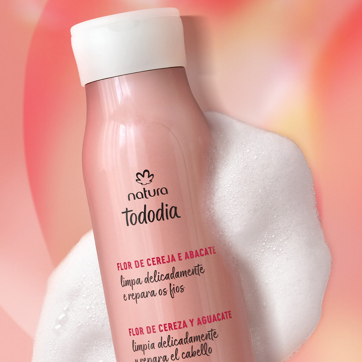 Natura Shampoo reparador flor de cereza y aguacate