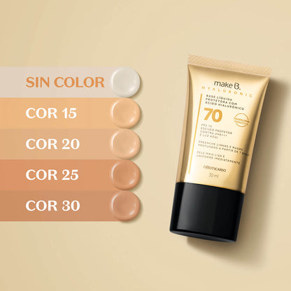 Oboticario Base Liquida Protectora Hialuronica Fps 70