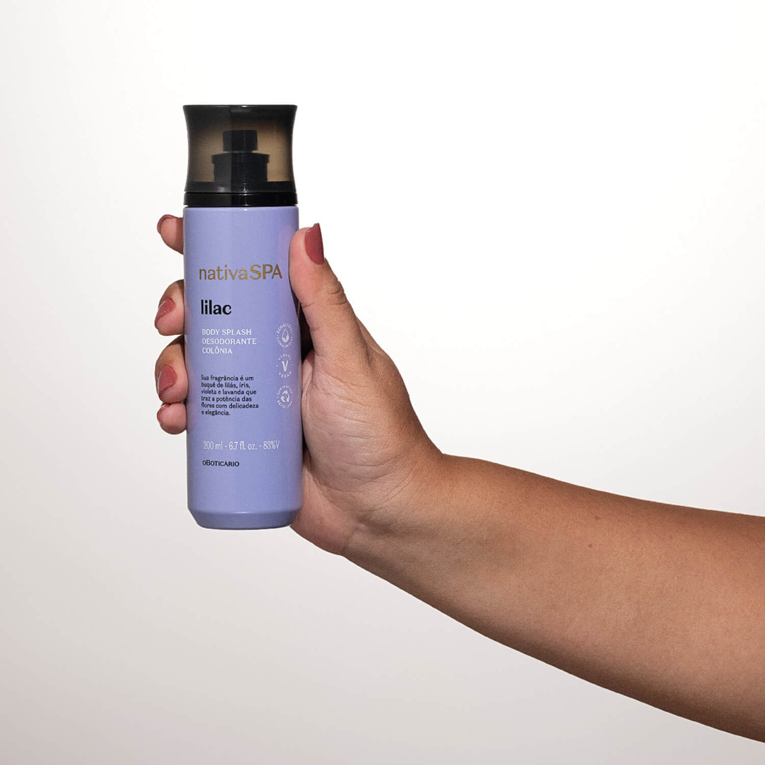 Oboticario Body splash lilac