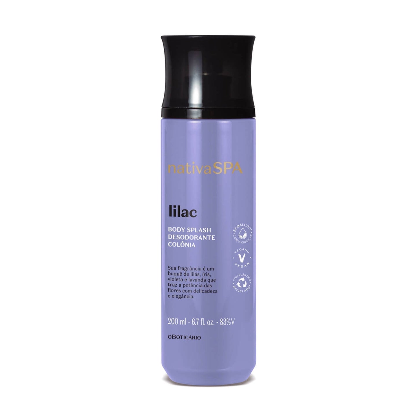 Oboticario Body splash lilac