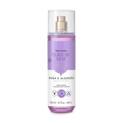 Oboticario Body splash rosa & algodon