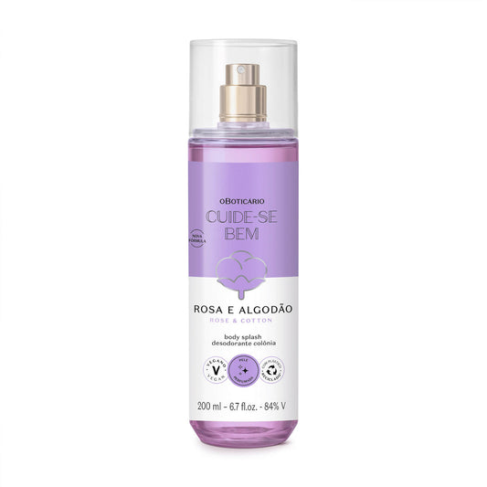 Oboticario Body splash rosa & algodon