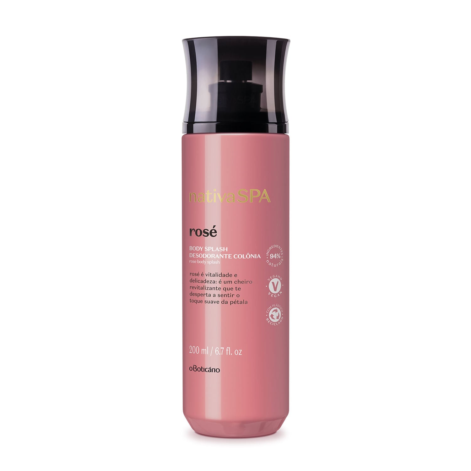 Oboticario Body Splash Rose