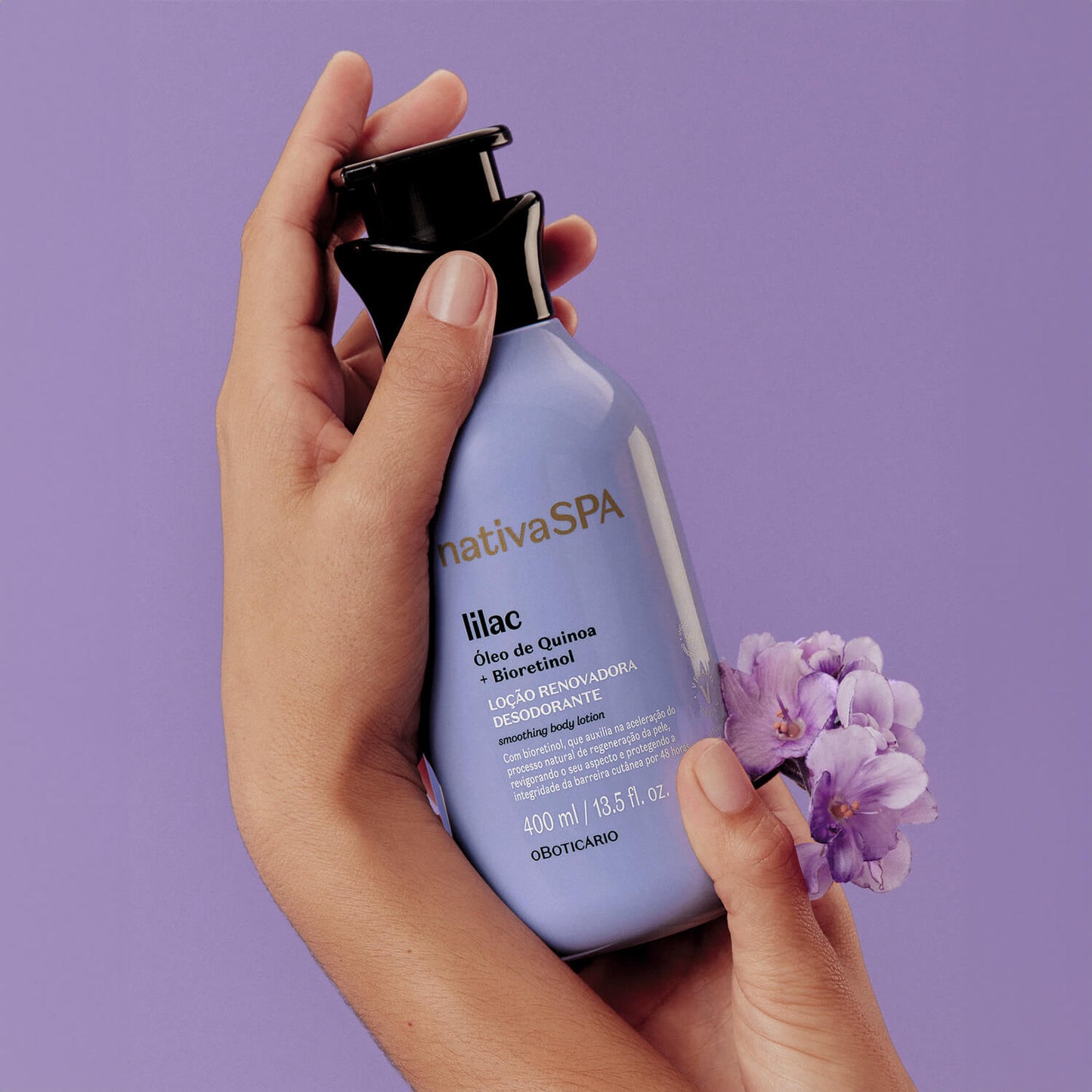 Oboticario Crema hidratante corporal lilac