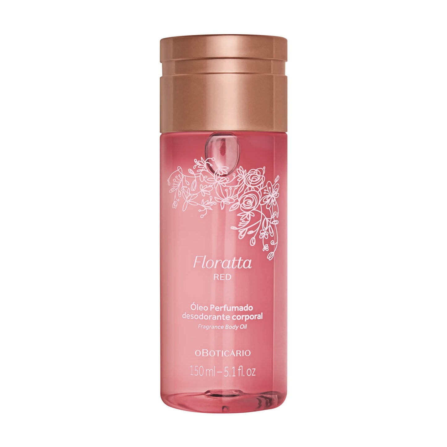 Oboticario Floratta óleo desodorante corporal perfumado RED