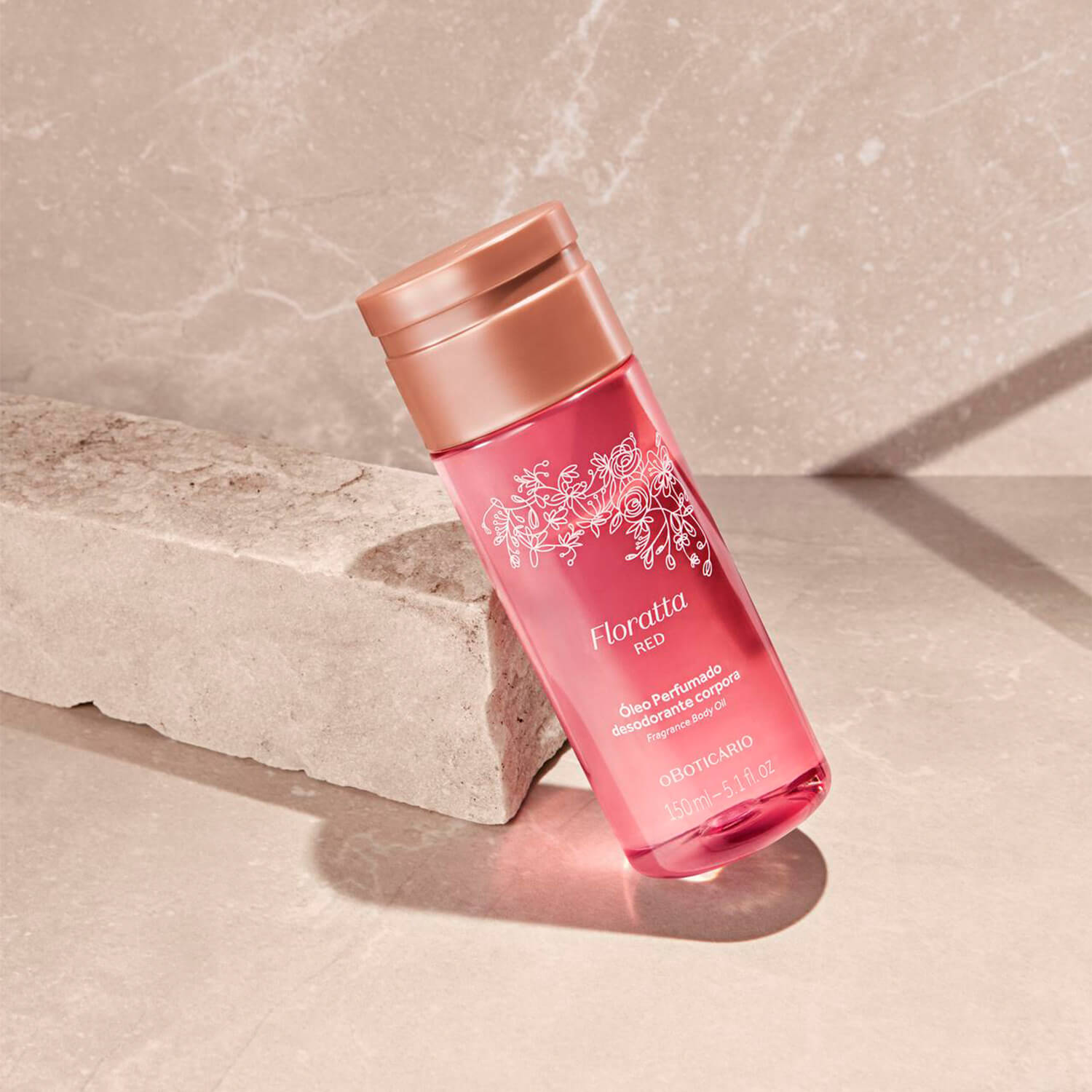 Oboticario Floratta óleo desodorante corporal perfumado RED