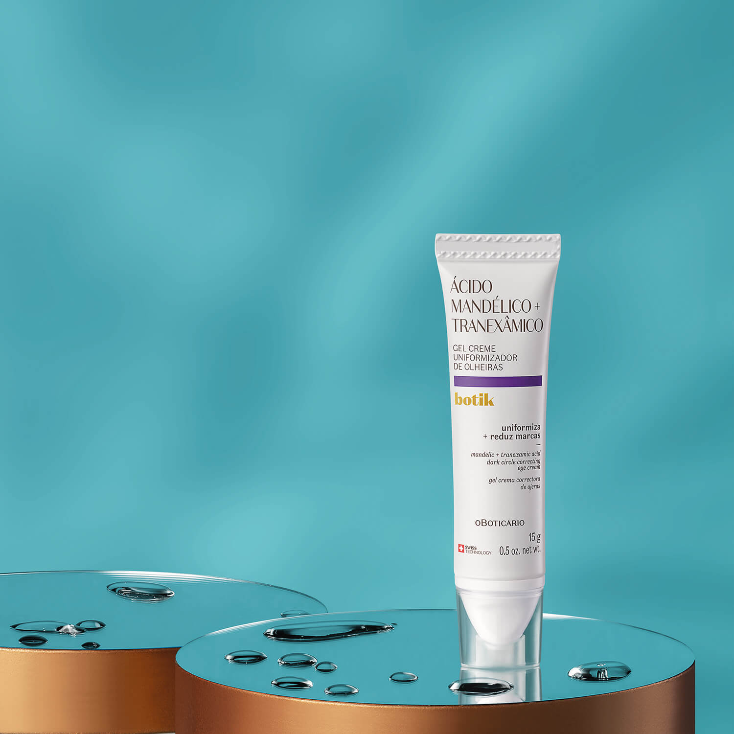 Oboticario Gel Crema Uniformizador De Ojeras Acido Mandelico + Tranexamico