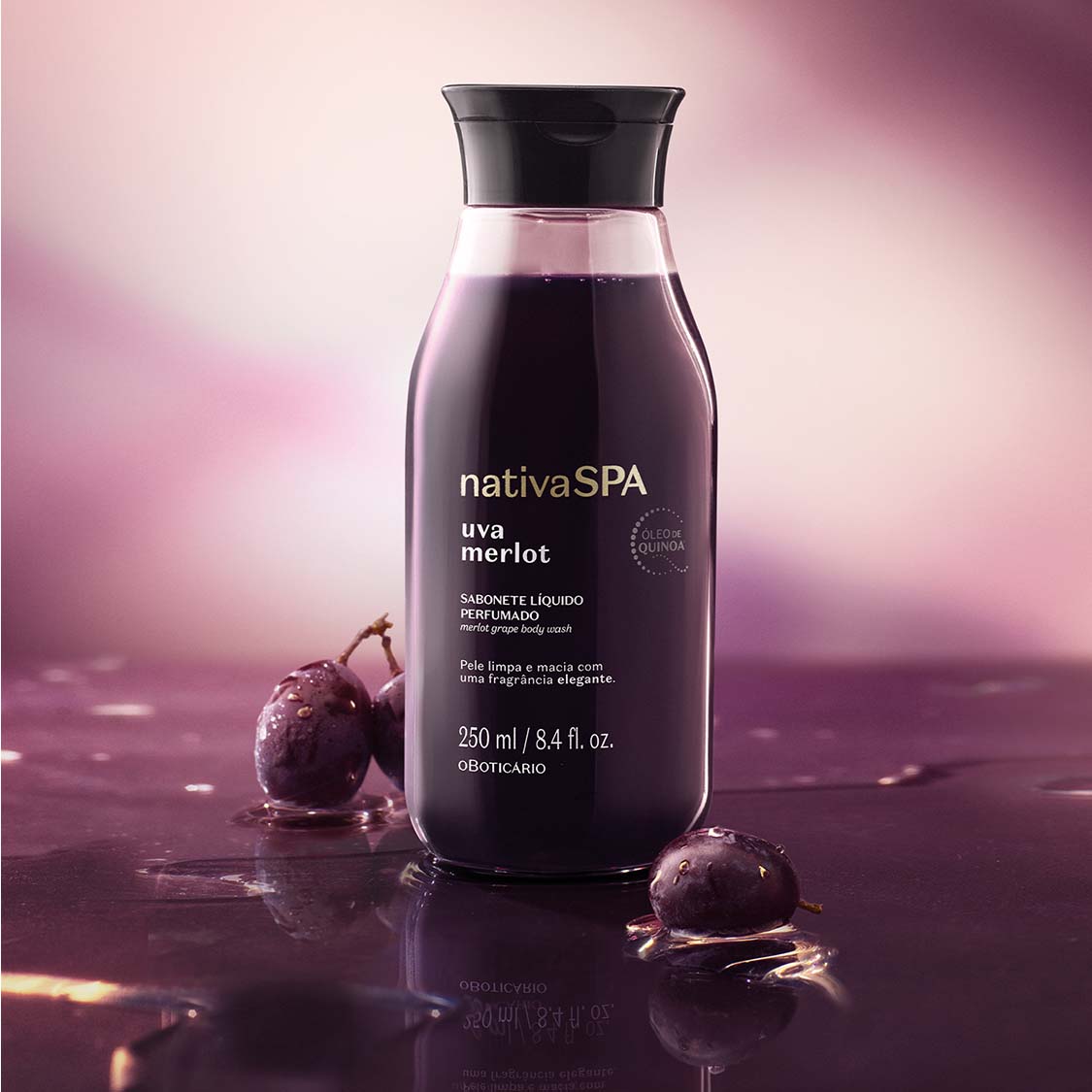 Oboticario Jabón liquido corporal uva merlot Nativa Spa