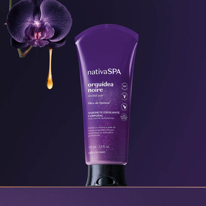 Oboticario Jabón Liquido Exfoliante Corporal Orquidea Noire