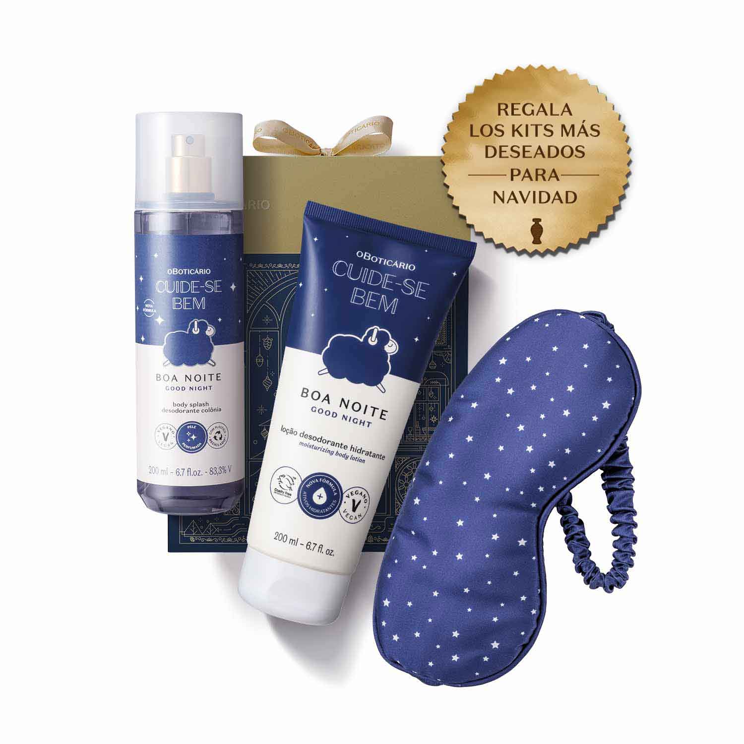Oboticario Kit de Regalo de Navidad CBEM BOA NOITE – Cuidado Corporal Relajante