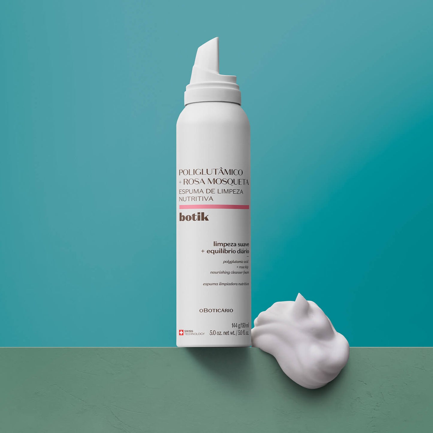 Oboticario Limpiador facial en espuma nutritiva acido poliglutámico botik