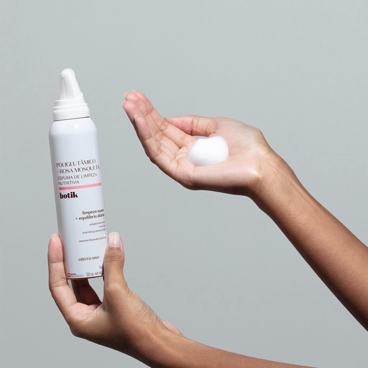 Oboticario Limpiador facial en espuma nutritiva acido poliglutámico botik