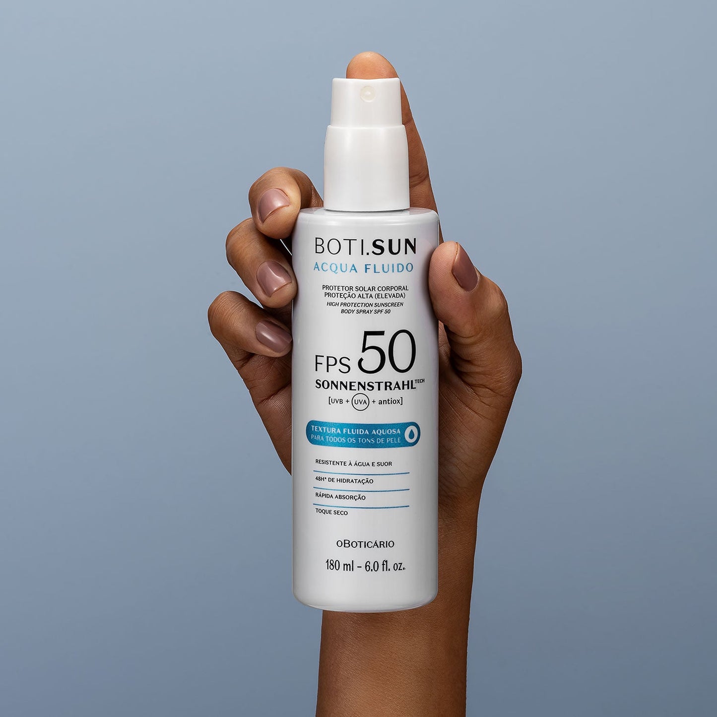 Oboticario Protector Acqua Fluido Protetor Solar Corporal en Spray FPS 50
