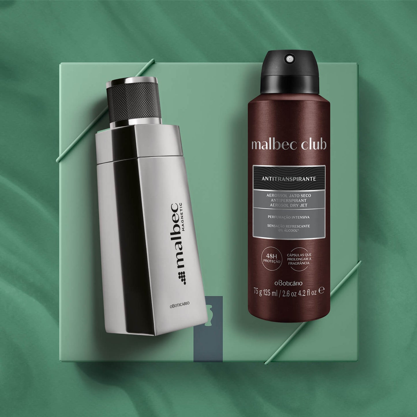 Kit de amor y amistad masculino Perfume Malbec + desodorante en spray