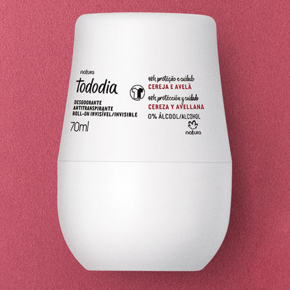 Tododia Desodorante Antitranspirante roll-on Cereza y Avellana