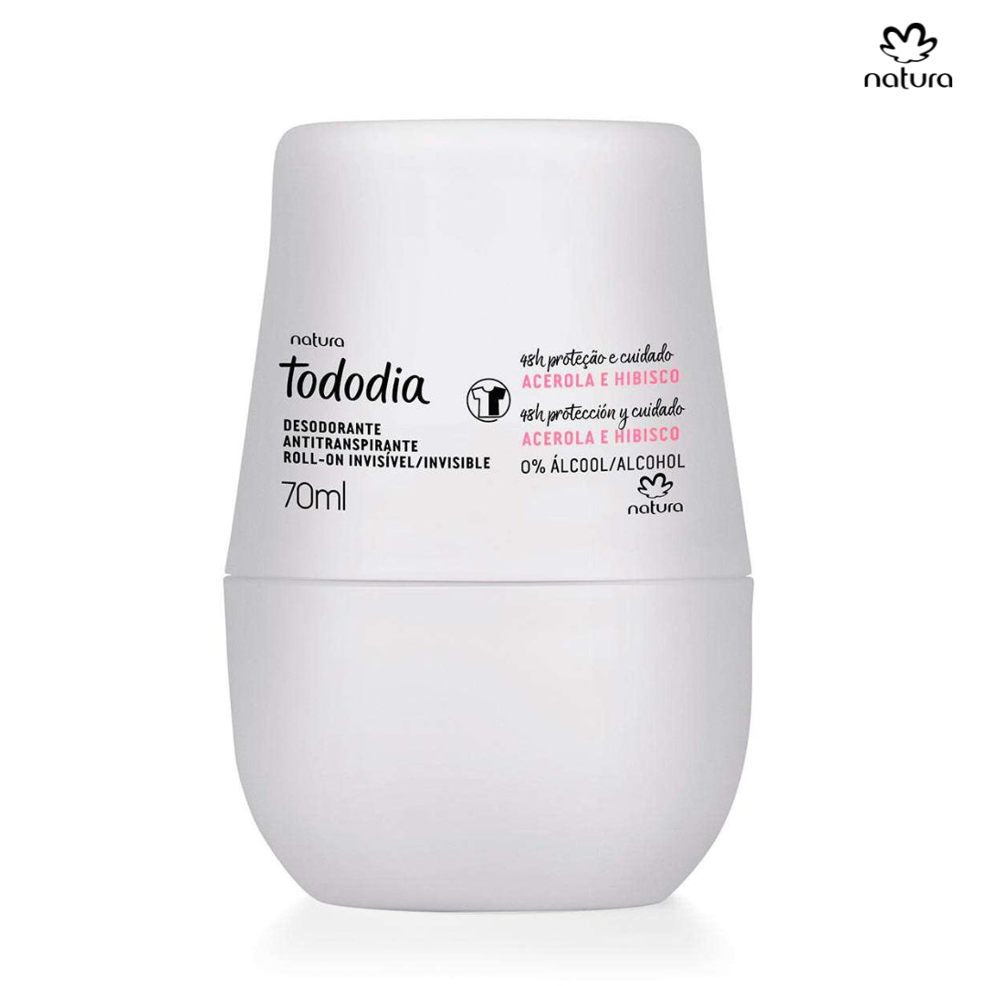 Tododia Desodorante antitranspirante roll-on acerola e hibisco