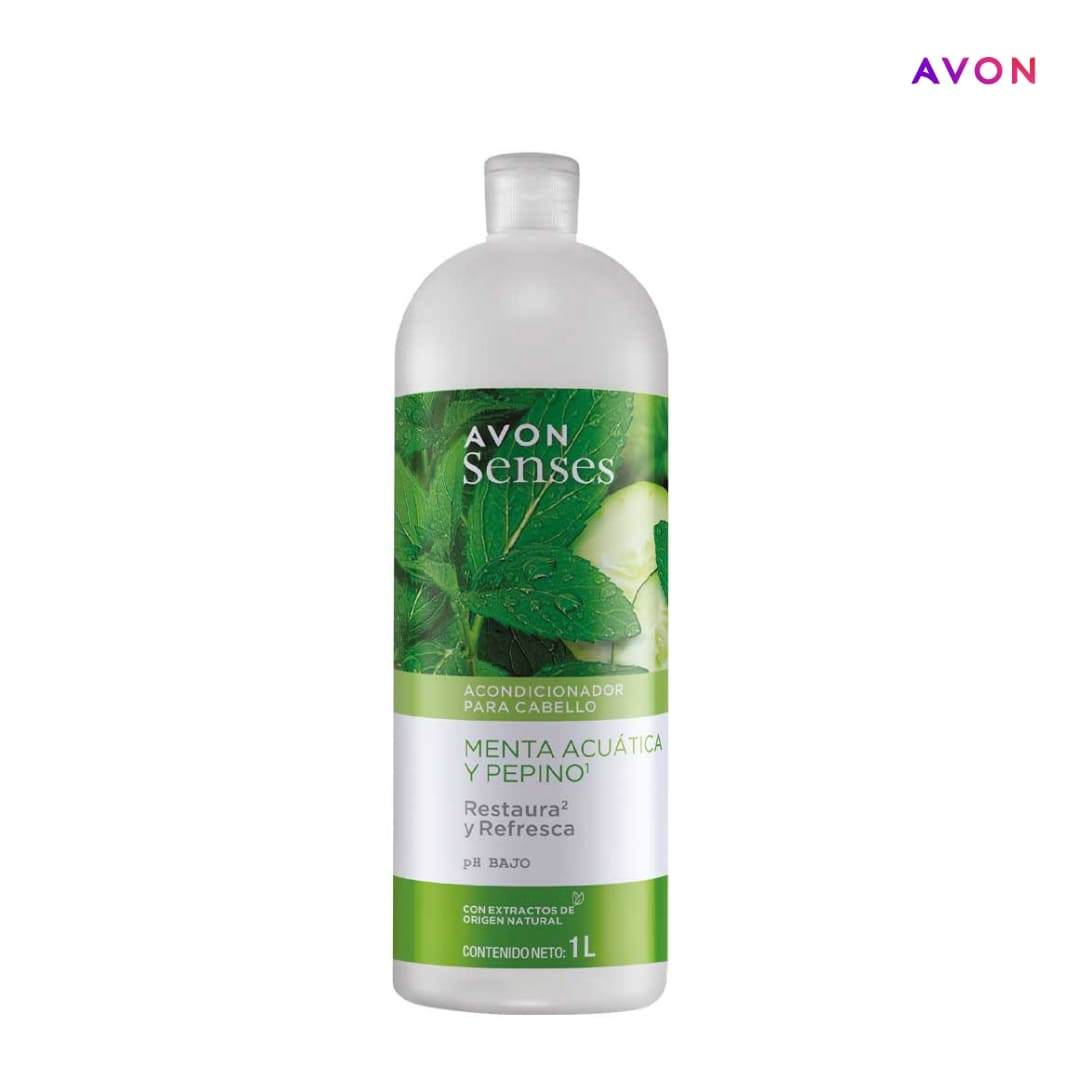 Avon Senses Acondicionador Menta Acuatica y Pepino
