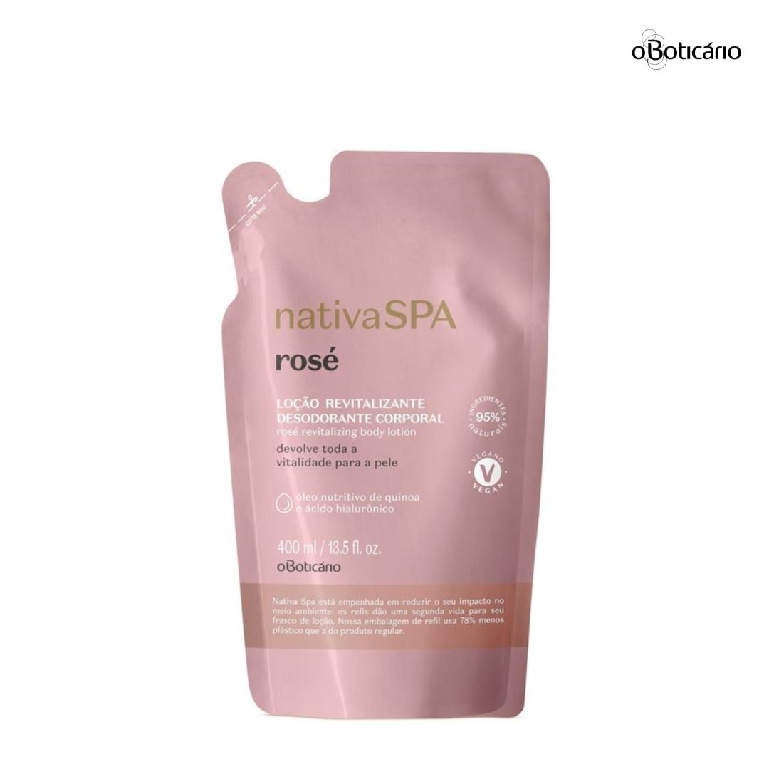 Nativa Spa Repuesto Crema Hidratante Revitalizante Corporal Rosé - Beaute Florale