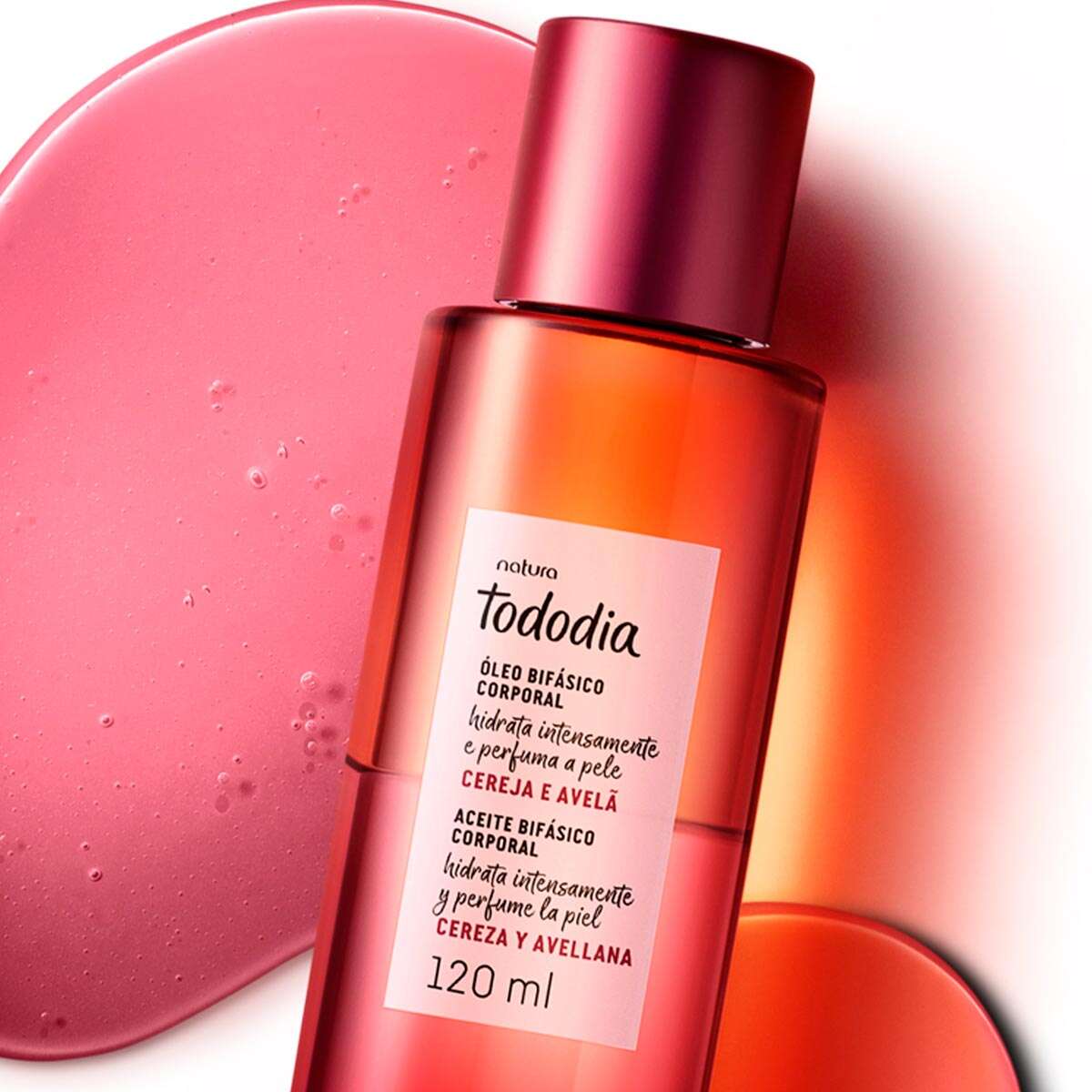 Natura Aceite Corporal Tododia Óleo bifásico corporal cereza y avellana