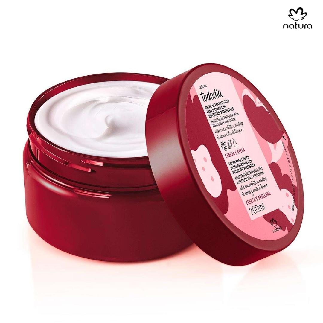 Natura Crema Corporal Manteca Corporal Perfumada Cereza y Avellana