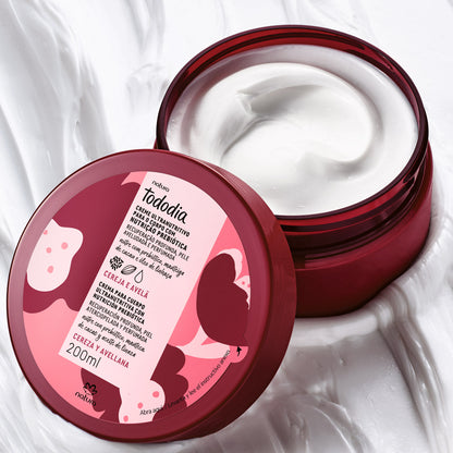 Natura Crema Corporal Manteca Corporal Perfumada Cereza y Avellana