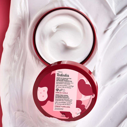Natura Crema Corporal Manteca Corporal Perfumada Cereza y Avellana