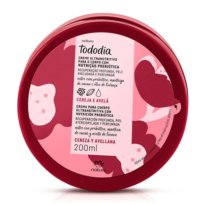 Natura Crema Corporal Manteca Corporal Perfumada Cereza y Avellana