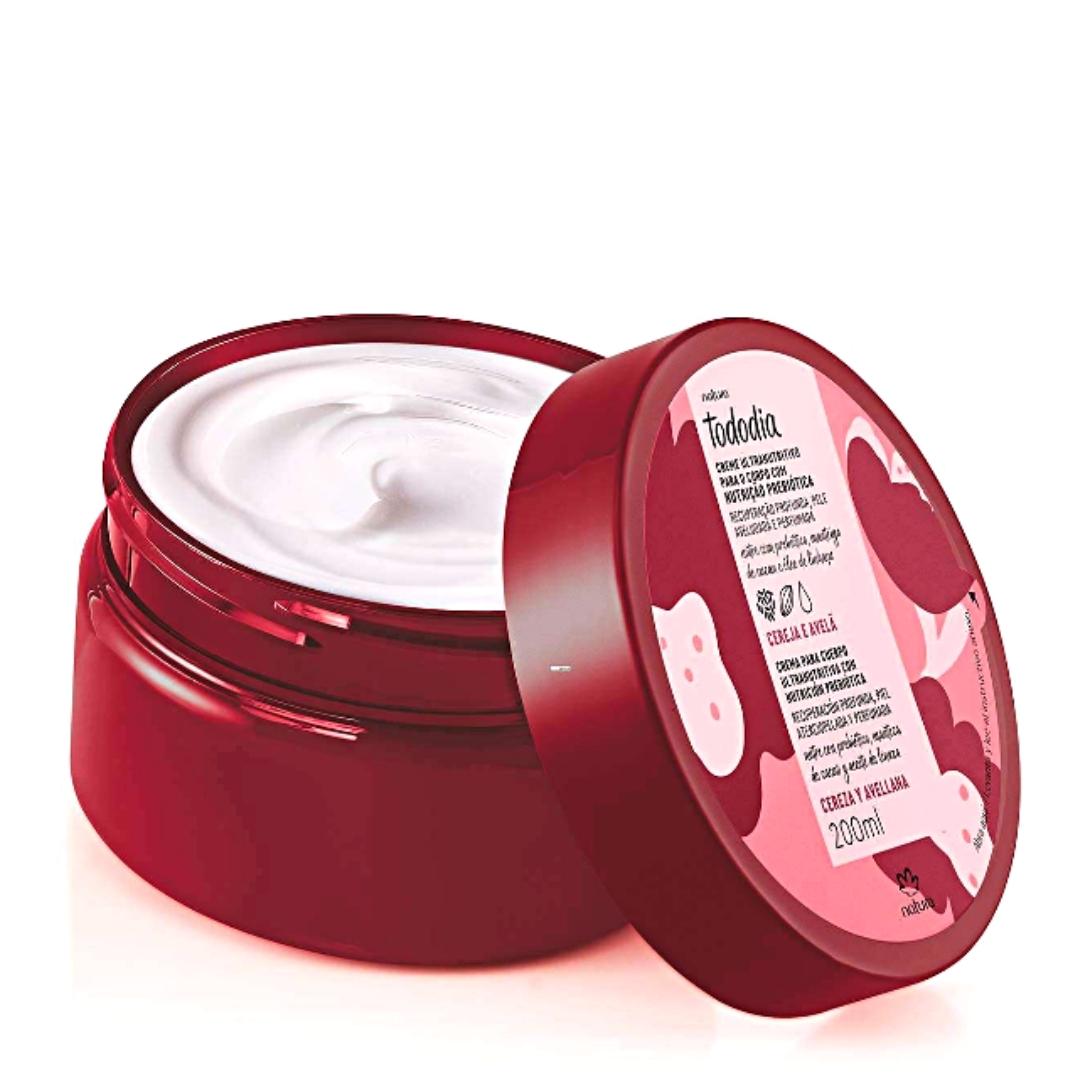Natura Crema Corporal Manteca Corporal Perfumada Cereza y Avellana