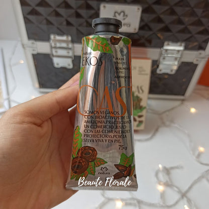 Natura crema Ekos Pulpa Hidratante para Pies Desodorante Castaña