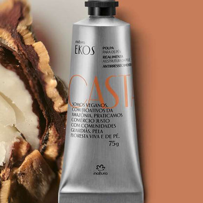 Natura crema Ekos Pulpa Hidratante para Pies Desodorante Castaña