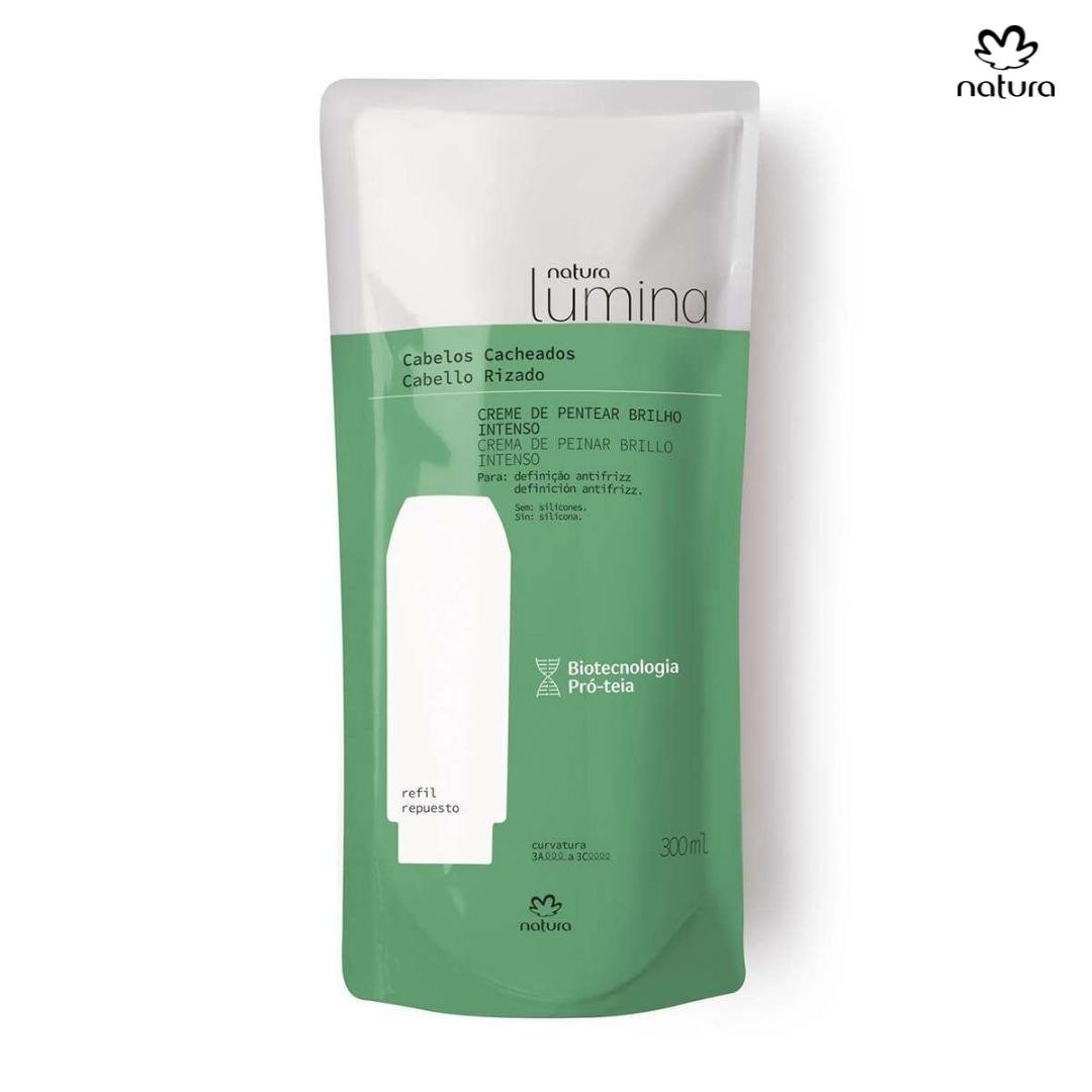 Natura crema para peinar Lumina Repuesto Crema para peinar cabello rizado brillo intenso